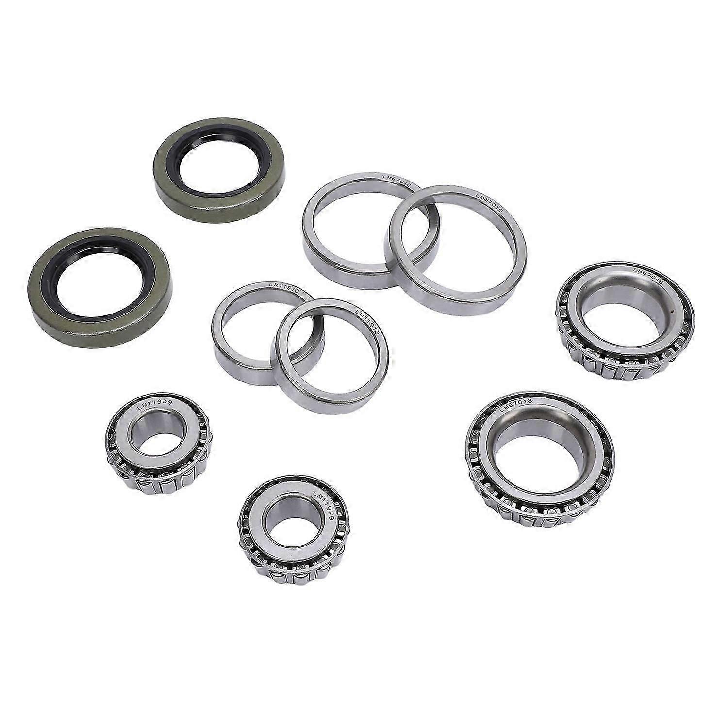2 Sets Trailer Wheel Hub Bearing Kit with Protector Professional LM11949 LM11910 for 1 1/4in 3/4in A