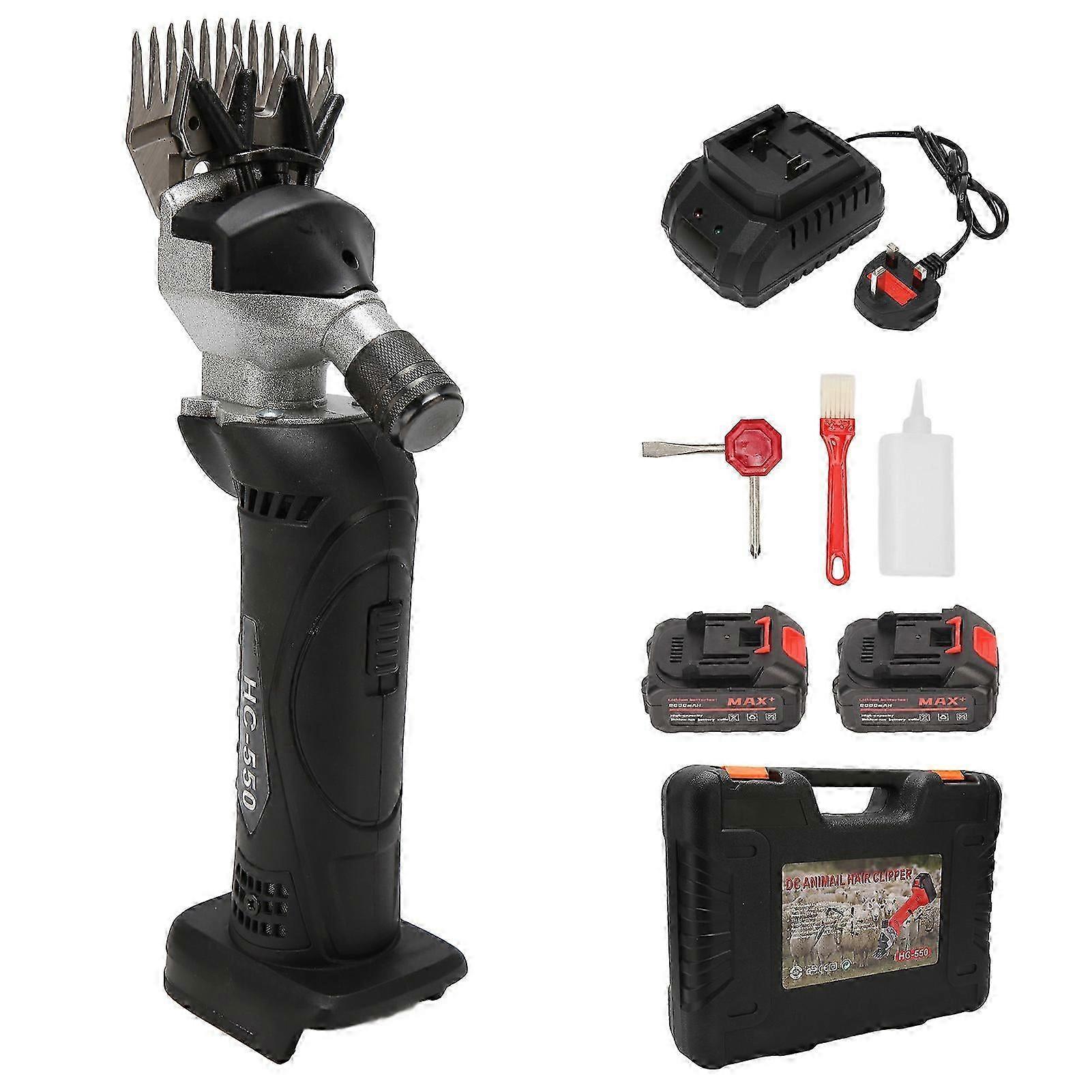 Sheep Shears Black 200w Motor 6 Speed Maximum 2600rpm 4000mah Alloy Blade Carpet Trimmer For Home Farm 100240v Uk Plug