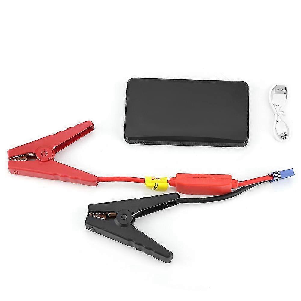 Portable 12V Car Jump Starter Battery Charger Power Bank for Gasoline Engine up to 3.0L Black