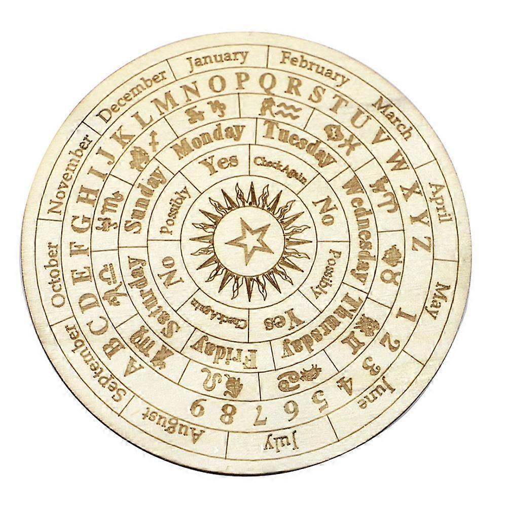 Wooden Divination Board for Wiccan Altar Supply Home Party Desktop Prop