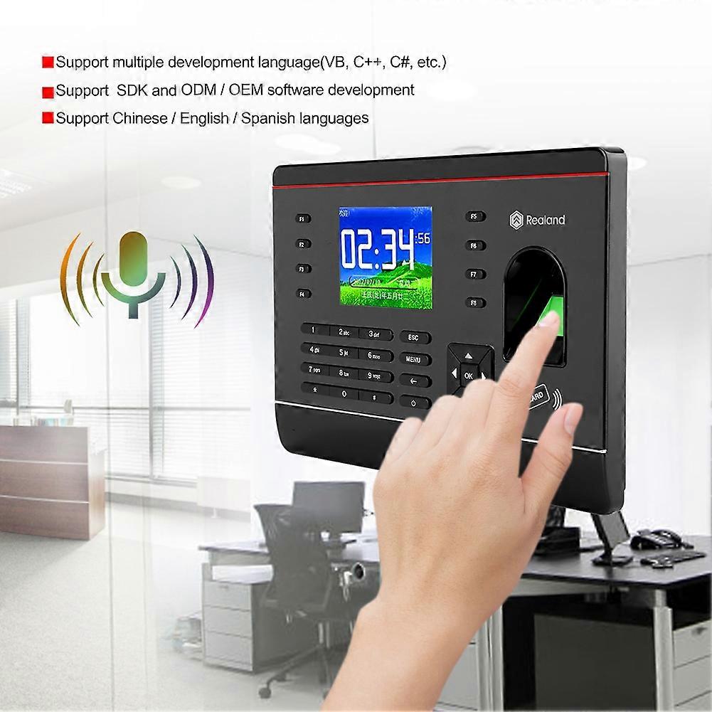 A C061 2.8in TFT TCP/IP Fingerprint Password Card Rearder Time Attendance Machine