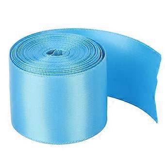Double Face Satin Ribbon Rolle 5m / 16.4ft Länge 38mm / 1.5in Breite DIY Polyester Geschenk Wrap Band für Handwerk Haarschmuck Sky BlueYMMR)