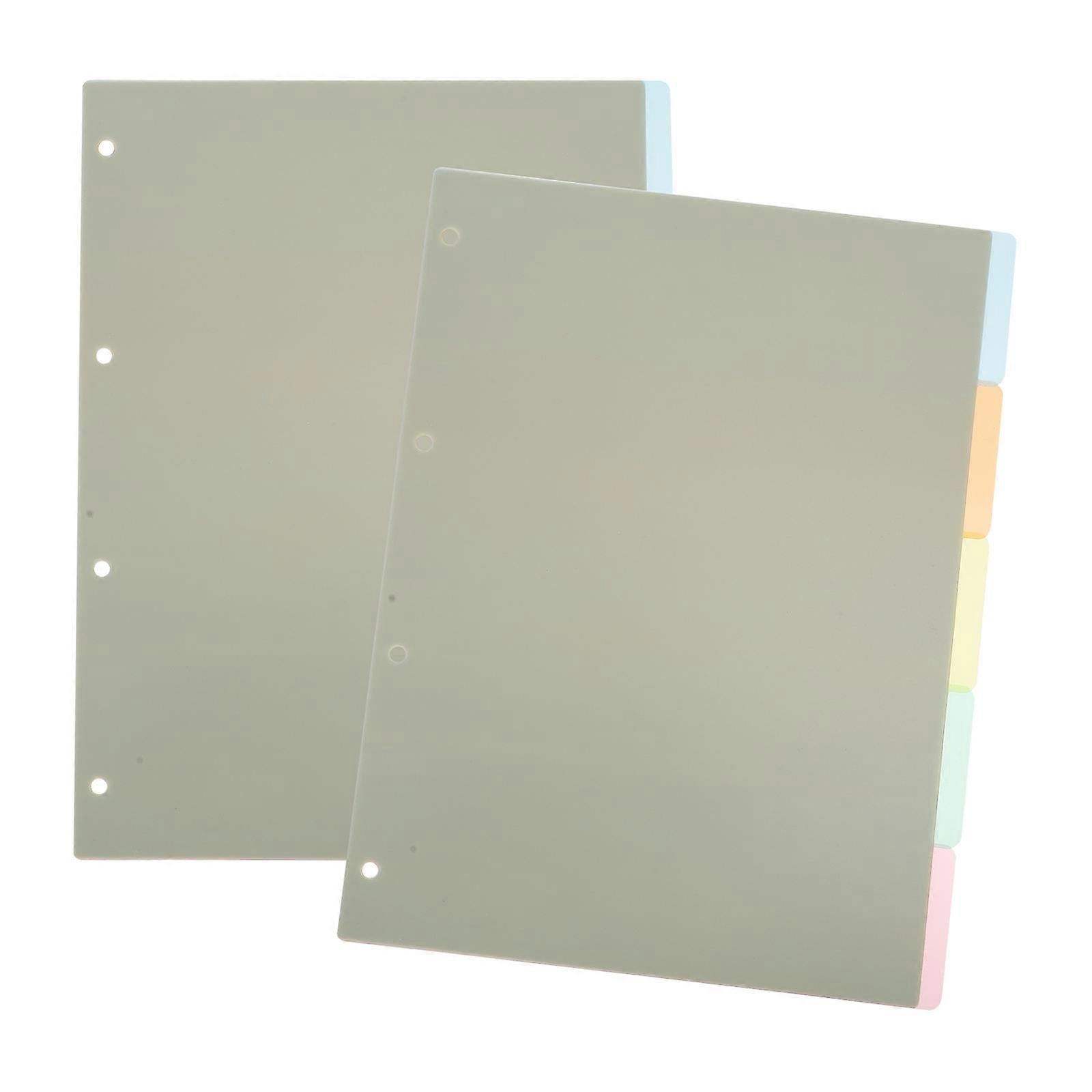 Page Dividers With Tabs Multispecification Index Separated Page Filling For Classmates 25.00X18.50X0.10cm 10Pcs