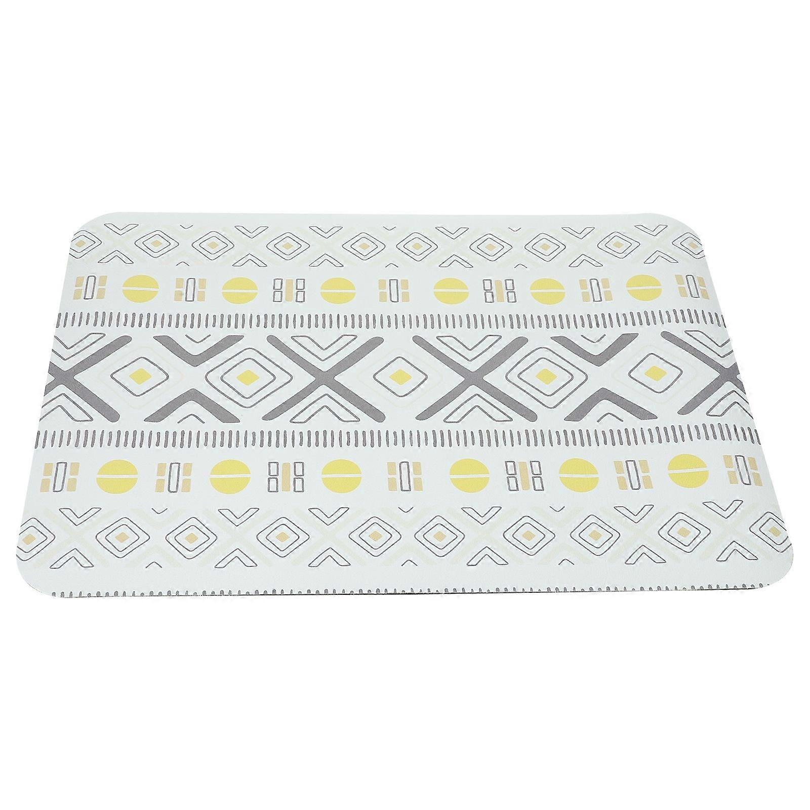 Kitchen Drying Pad Bohemian Style Dish Drying Mat Kitchen Use Anti-slipping Polyester 1Pack