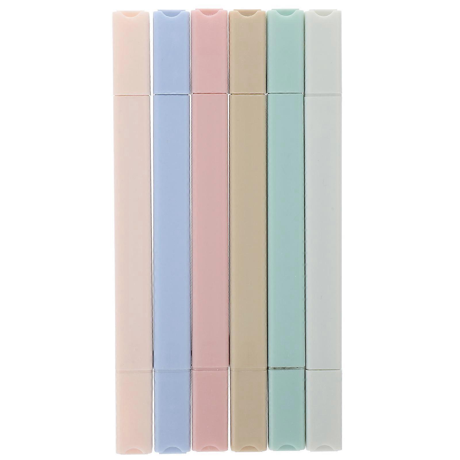 Marking Pen Highlighter Pen Highlighting Text Home And Office Use Colors Style 6Pcs