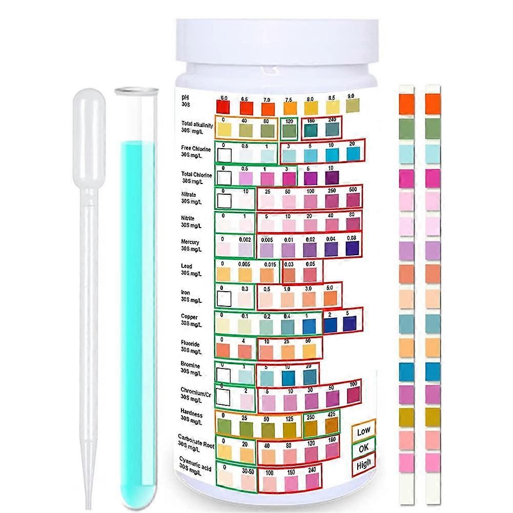Water Test Strips for Drinking Water  EPA Level Home Use, Water Test Strips with Lead, Mercury, PH, Hardness Ref: 6871