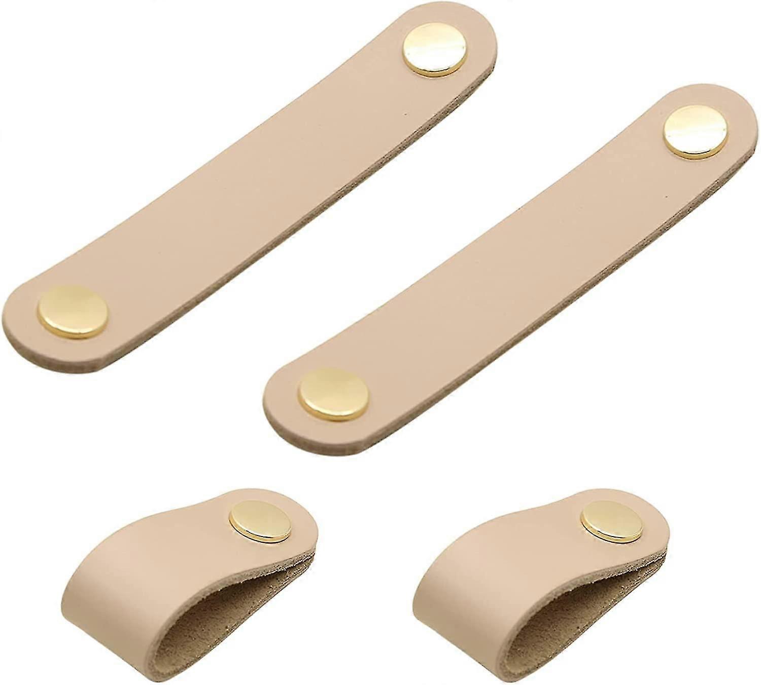 4er Set (zwei Stück Einzelloch) Ledergriffe Möbelgriffe Ledergriffe Fenster Türknöpfe Leder Schrank Möbel Schrank Türknöpfe. (