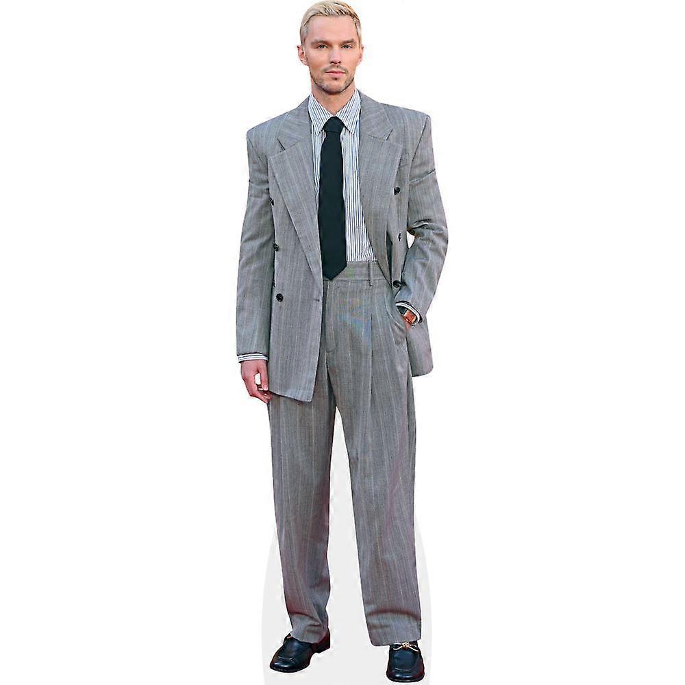 Nicholas Hoult (Grey Suit) Cardboard Cutout (lifesize OR mini size). Standee. Stand Up.