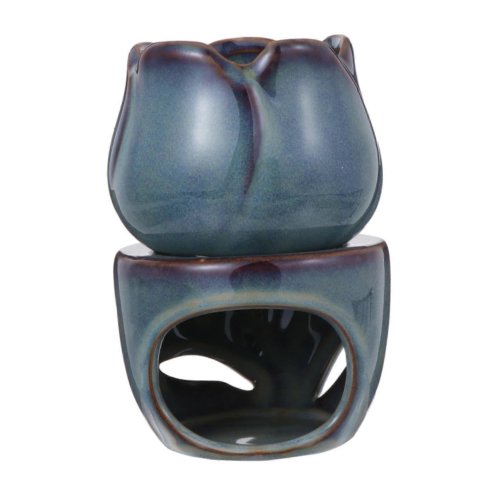 1 Piece Goblincore Ceramic Diffuser Aroma Heater Wax Warmer Tulip Stand