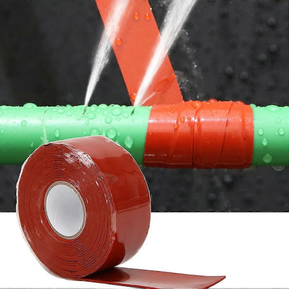 Flexible Waterproof Tape With Strong Adhesion For PVC And PPR Pipe Repair For Construction Red
