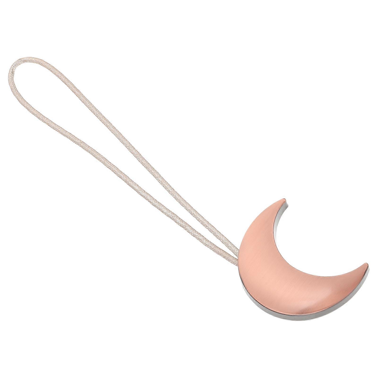 Magnetic Curtain Holdback 1Pack No Installation Required Moon Shape Design Suitable For Home And Hotel Use