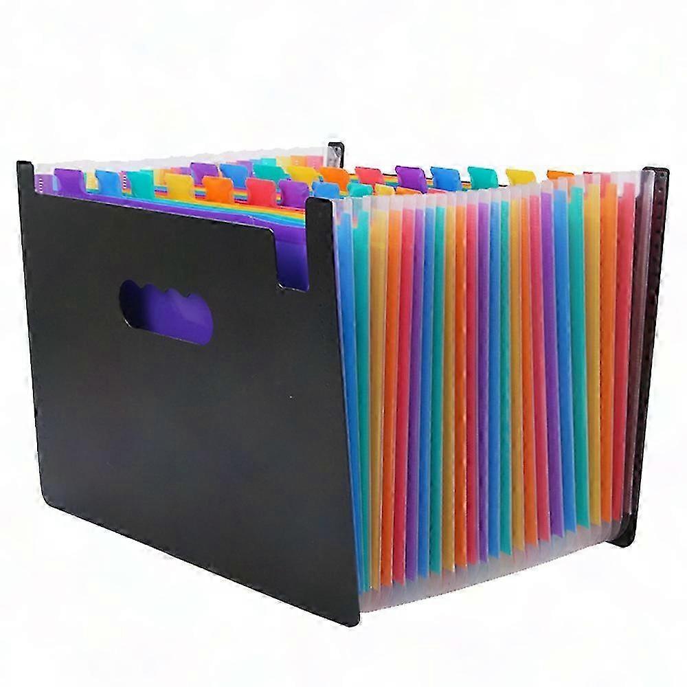 Multi-Functional Expanding File Organizer, Durable PP Document Folder for Desktop, Letter Size Storage Solution