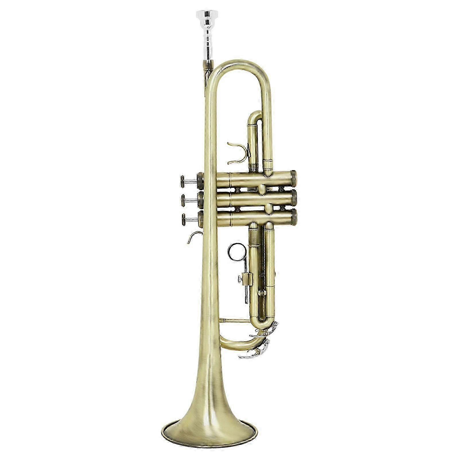 BB Trumpet Set Mouthpiece and Gloves with Carrying Case for Beginner Student