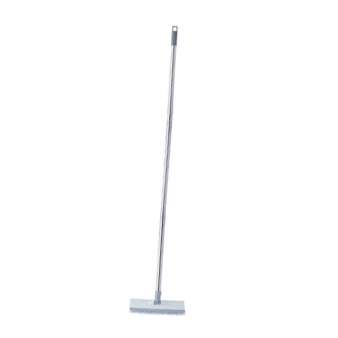 MultiPurpose Brush with Stiff Handle for Cleaning Floors, Bathrooms, Showers and Walls Without Scratches, Scrubbing Brush with Double Effect