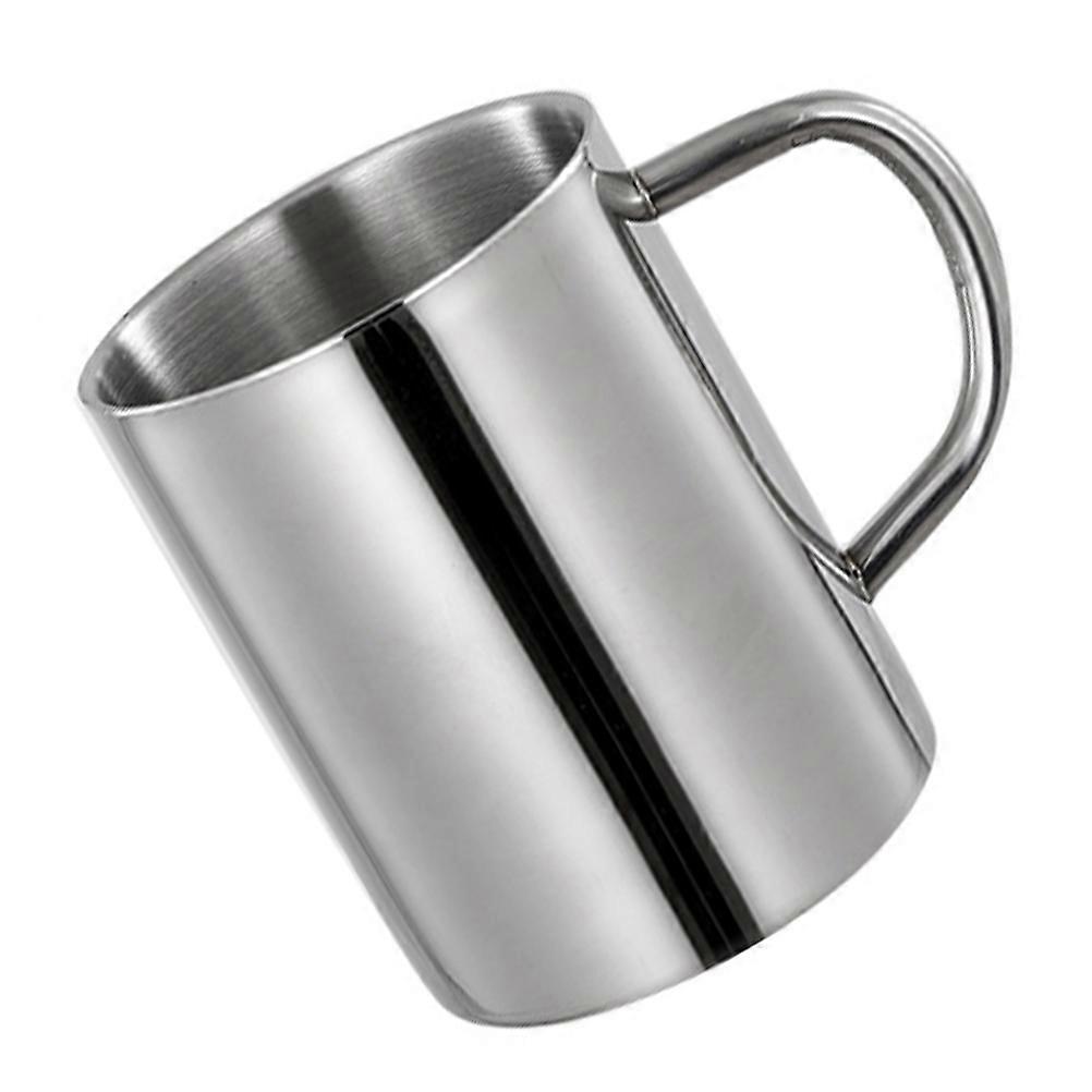 Cup Steel Mug Simple Design Picnics 440ml Heat Insulated Portable Drinking Water 1Pc