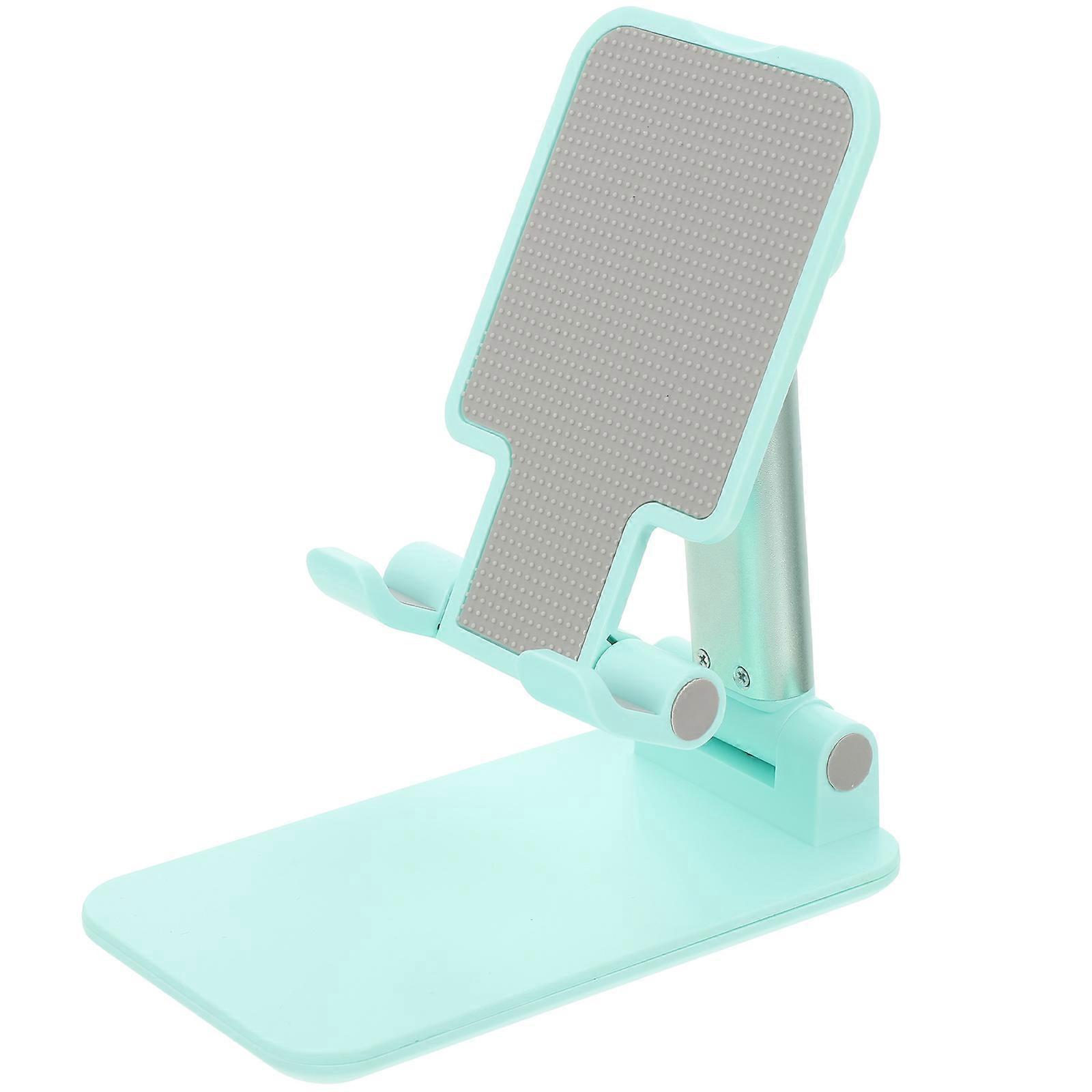 Foldable Phone Stand for School Use Light Green 16X11CM Height Adjustable Portable Design 1Set