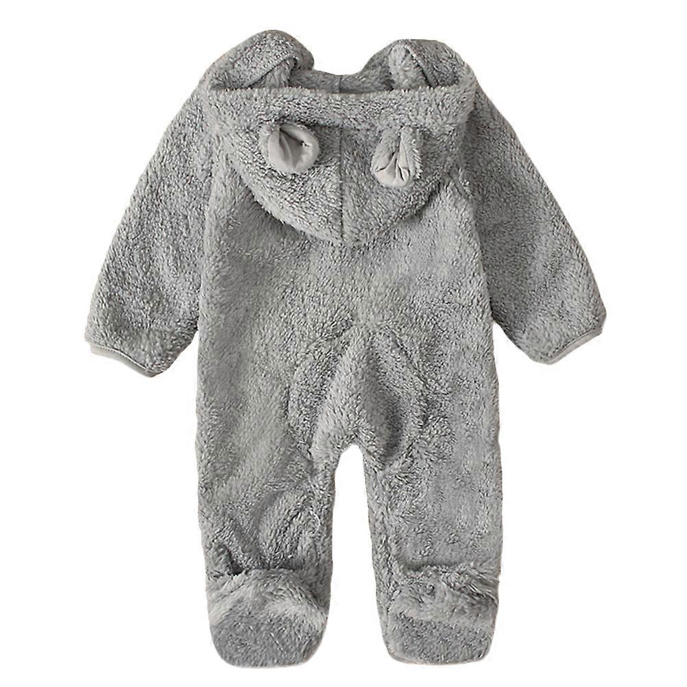 Infant Hooded Jumpsuit Kids Jumpsuit Winter Activities Breathable Durable 1Pc