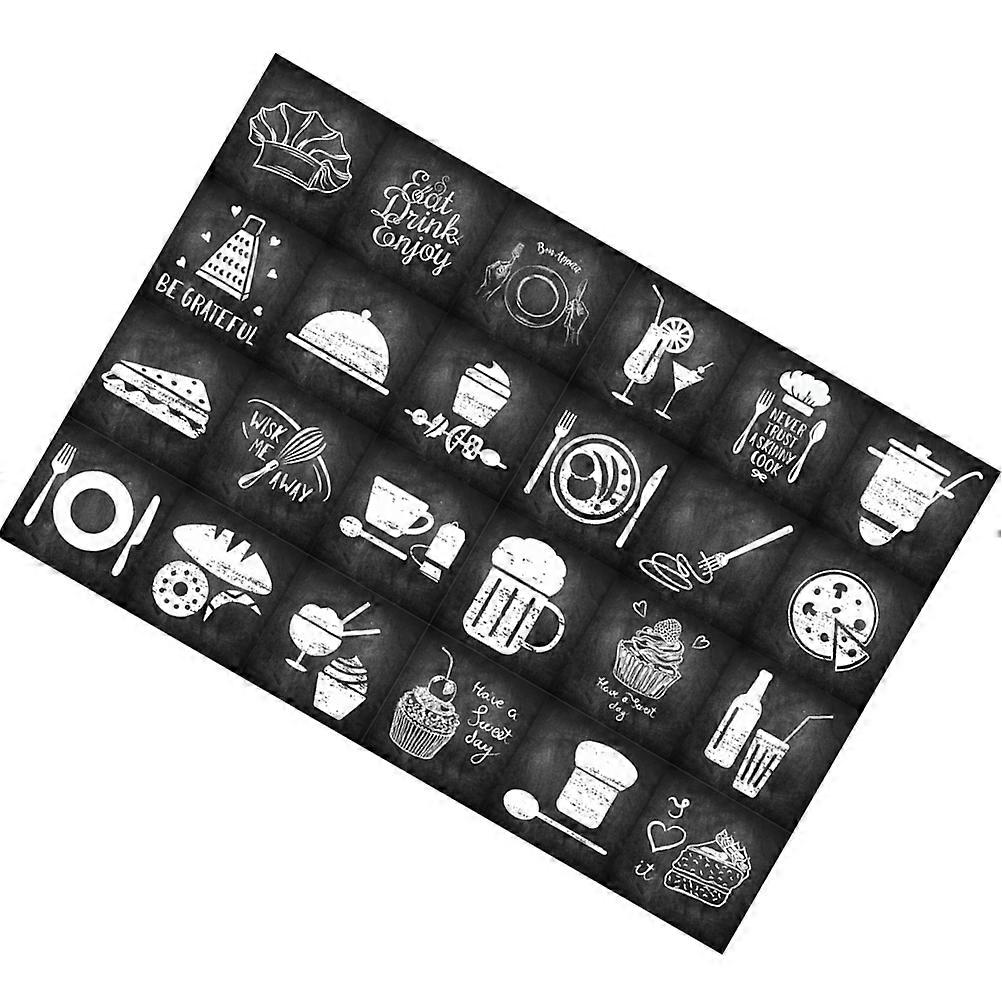 Self Adhesive Tile Stickers Square Shape Waterproof Easy to Use Home Improvement Decorative Wall Decal 10x10cm 24Pack