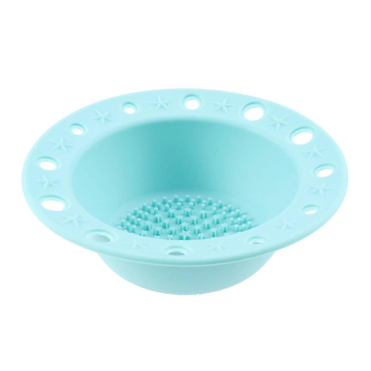 Silicone Makeup Brush Cleaner with 12 Hole Sizes for Drying and Cleaning Set of 1 Green