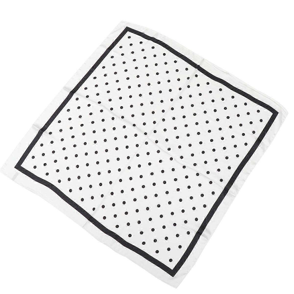 Women's Scarves Sweet Dots Printing Small Clothes Decorative White 70x70CM Spring 1Pack