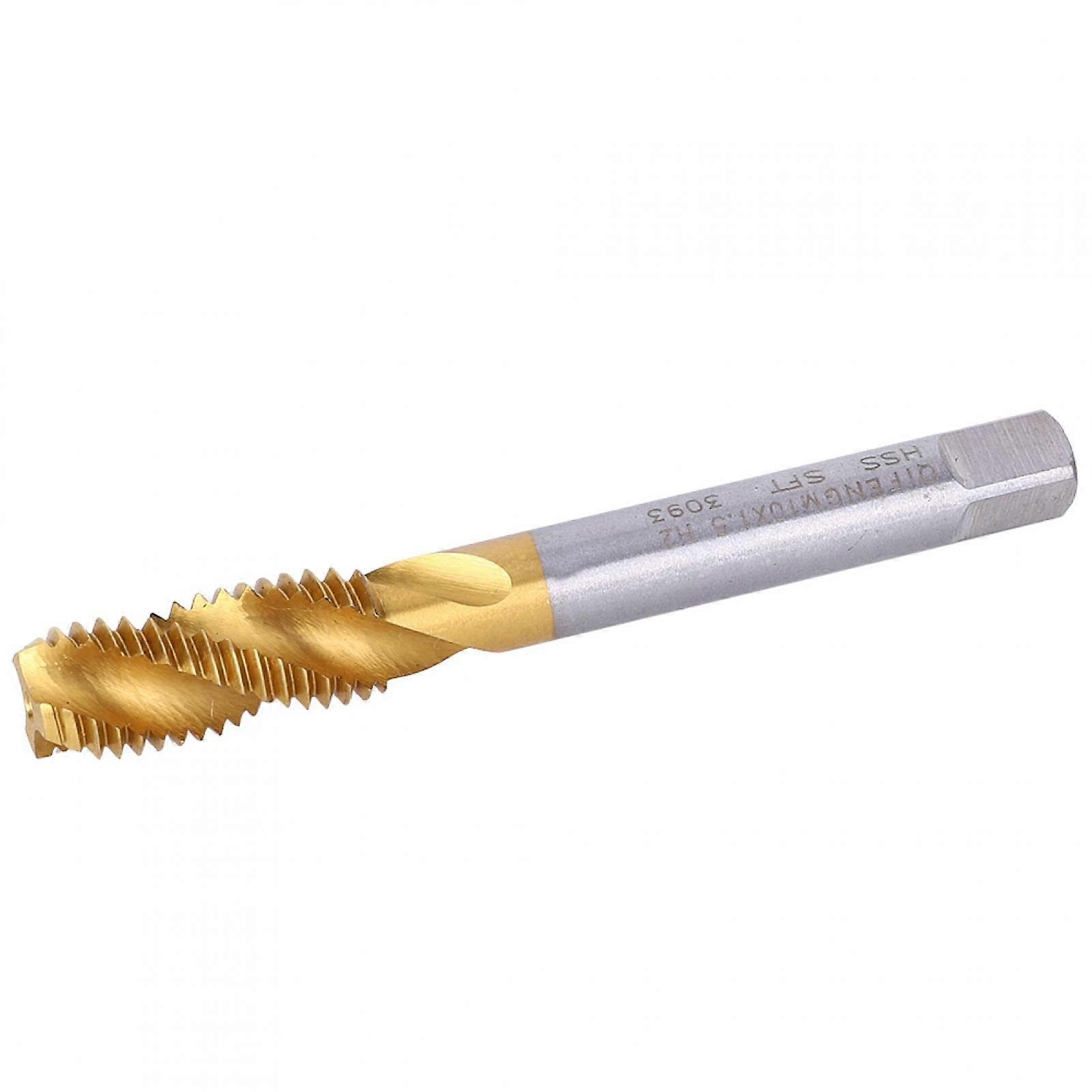 Thread tap, gold silver performance hand tool, efficiency functional copper for metal processing steel sheet iron alloy