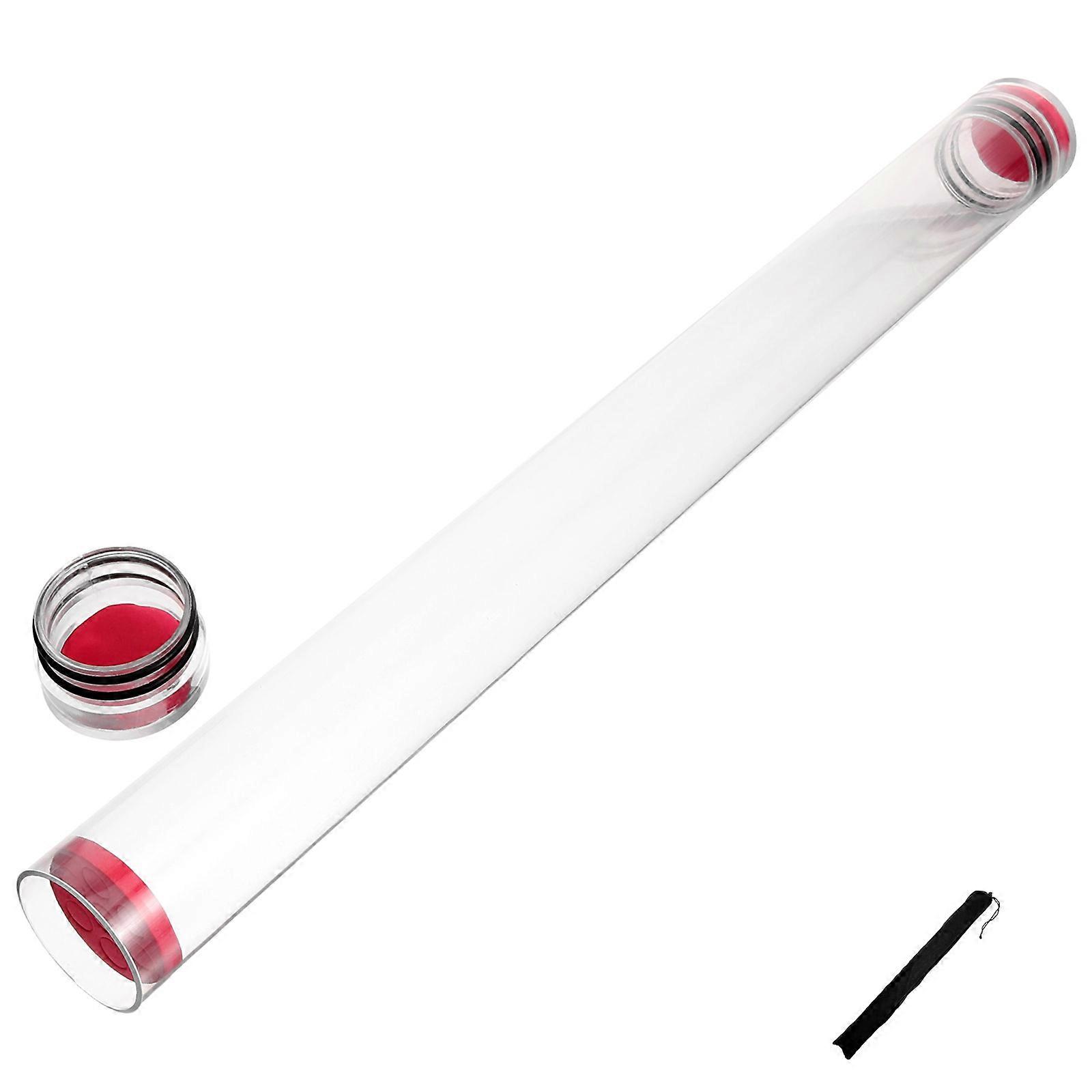 Clear Fishing Floats Tube – Transparent Storage for Bobbers, Organizer with Spacer & Damage Protection Sponge