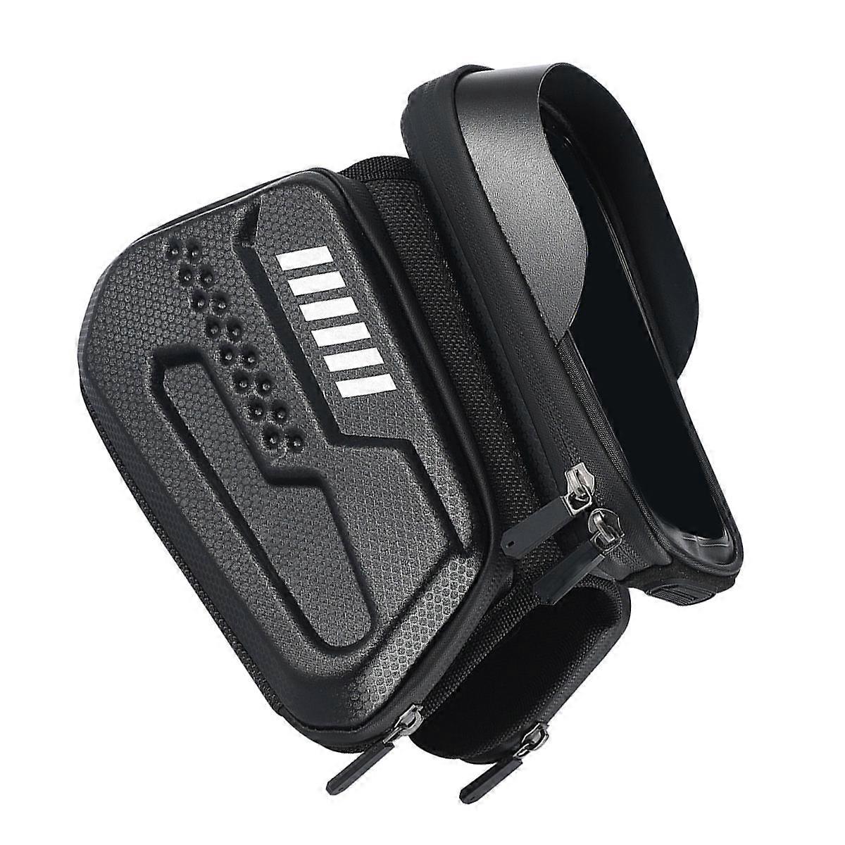 Hard Shell Outdoor Bike Bag For Essential Storage During Cycling Black 1Pc