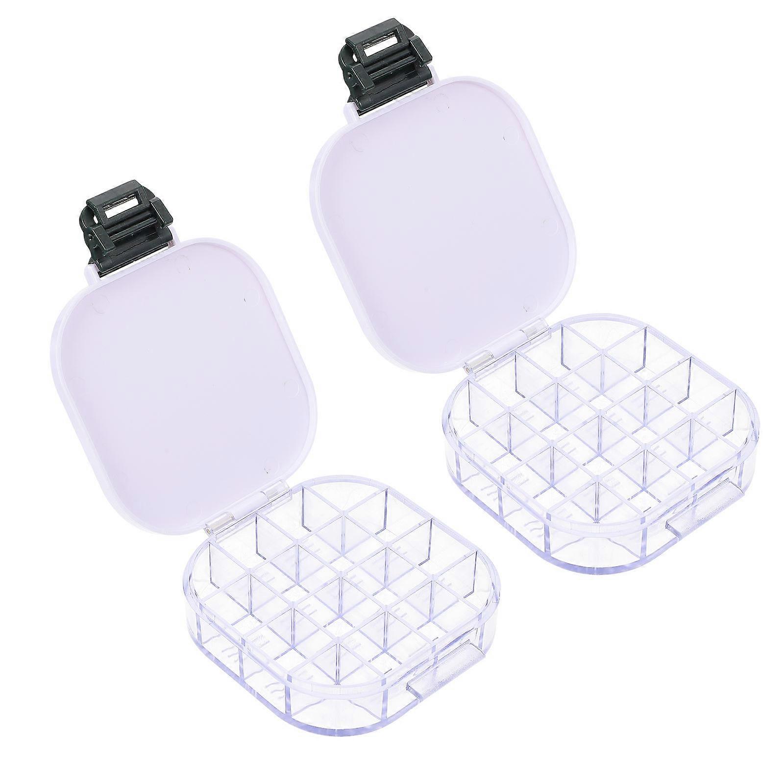 Watercolor Pigment Box For Artists And Students 10X8.5cm Transparent Color Mixing 2 Pcs