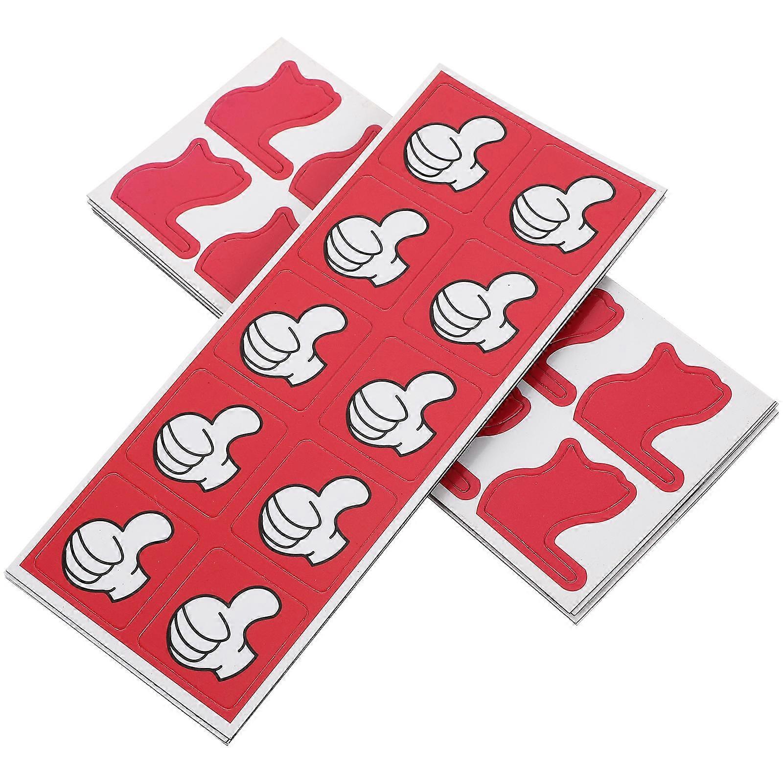 Kid Reward Stickers with Thumb Pattern in Red Magnetic Sticker for Decor and School Supplies 10