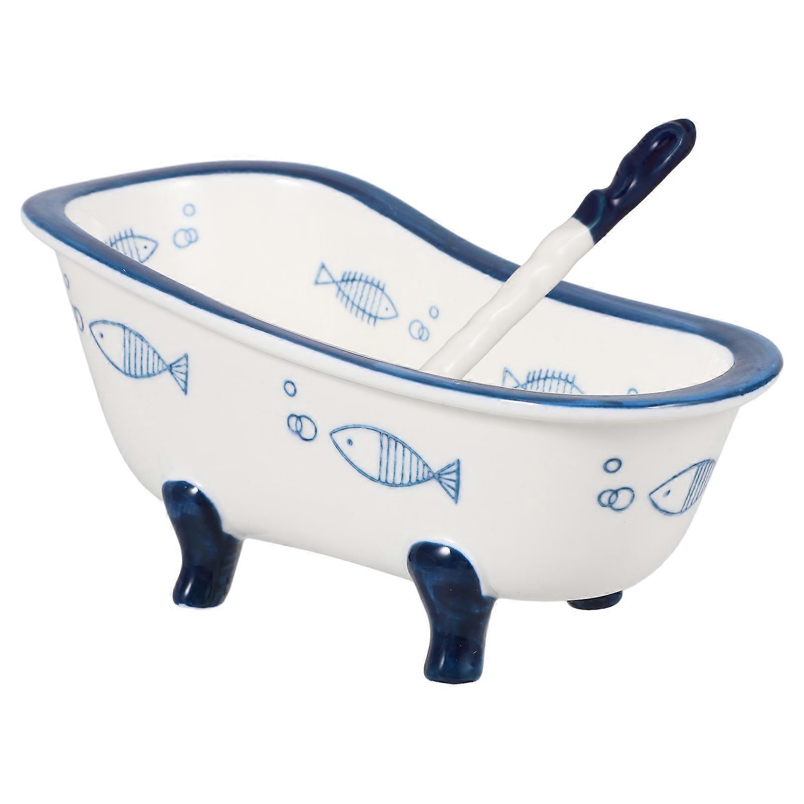 Decorative Candy Bowl Bathtub Shape Multi Occasions Serving Candies 1 Set