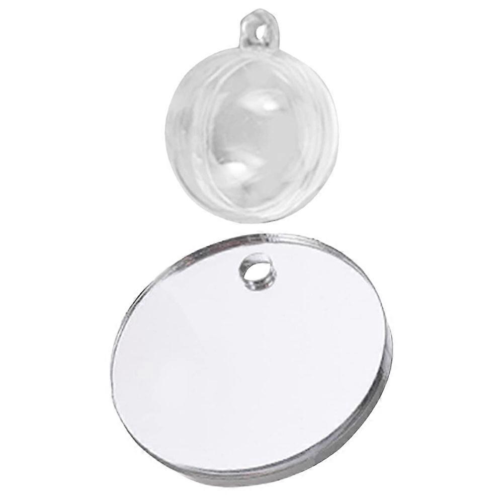 Betta Fish Mirror Toy Decorative Floating Mirror for Betta Training in Acrylic and Plastic Transparent