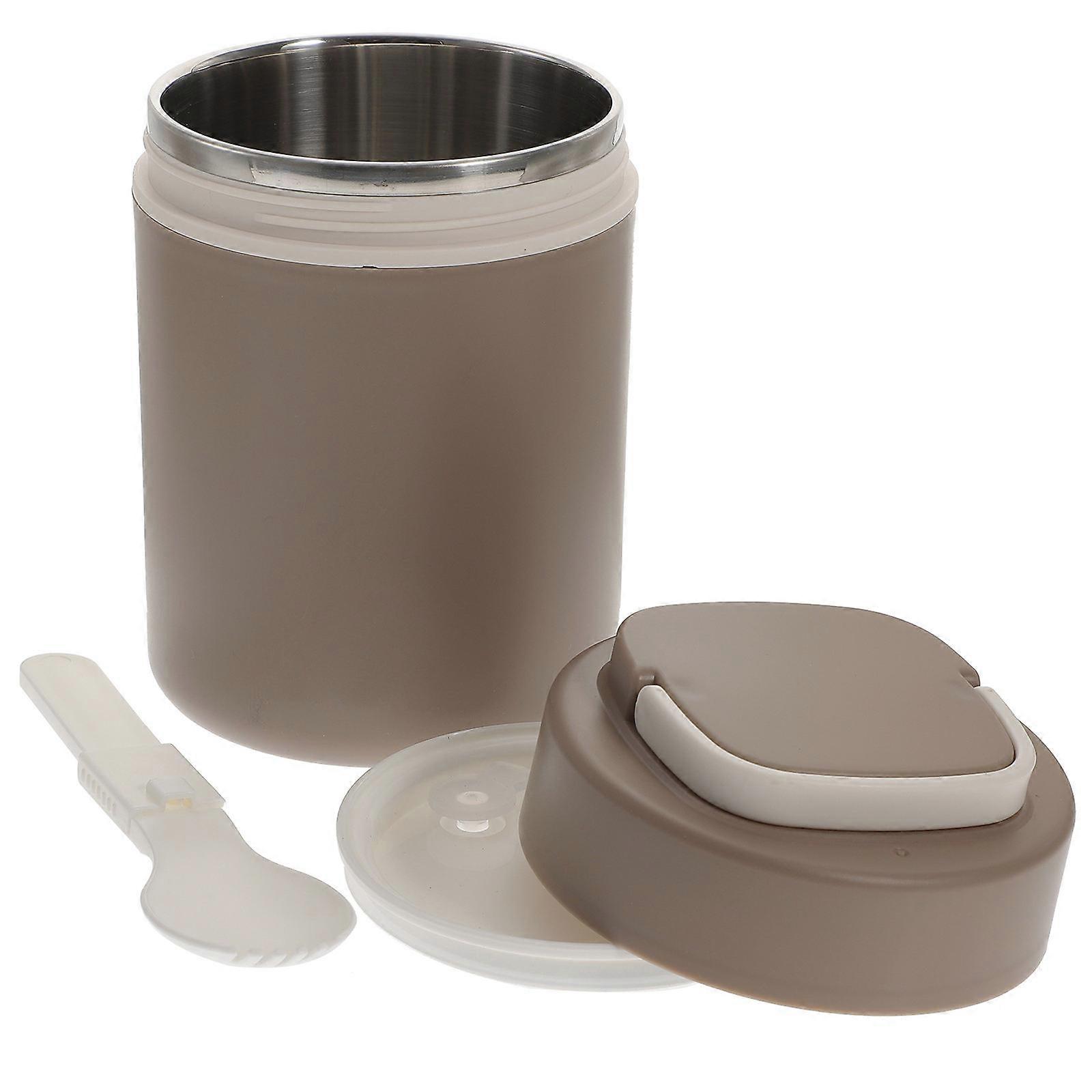 朝食カップポータブルフードカップシーリング折りたたみ式ハンドルデザインホームワークスクール5.70X3.54X3.54インチステンレススチール1パック