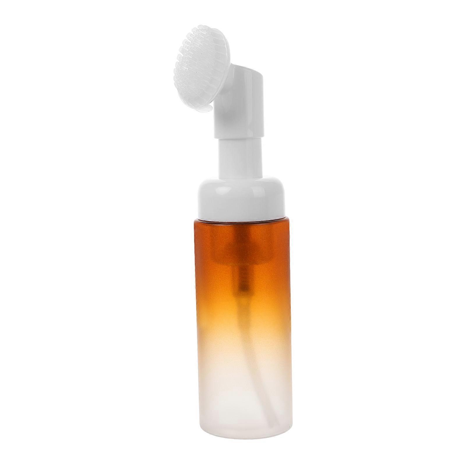 MLINS 1 Set Empty Facial Foaming Bottle with Brush Head Mousse Foams for Home Accessories Convenient Travel Dispenser Bottle