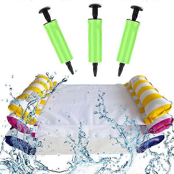 Inflatable Pool Floating Hammock, Recliner, Drifter, Suitable for Pool, Outdoor, Beach 3PCS, summer fun