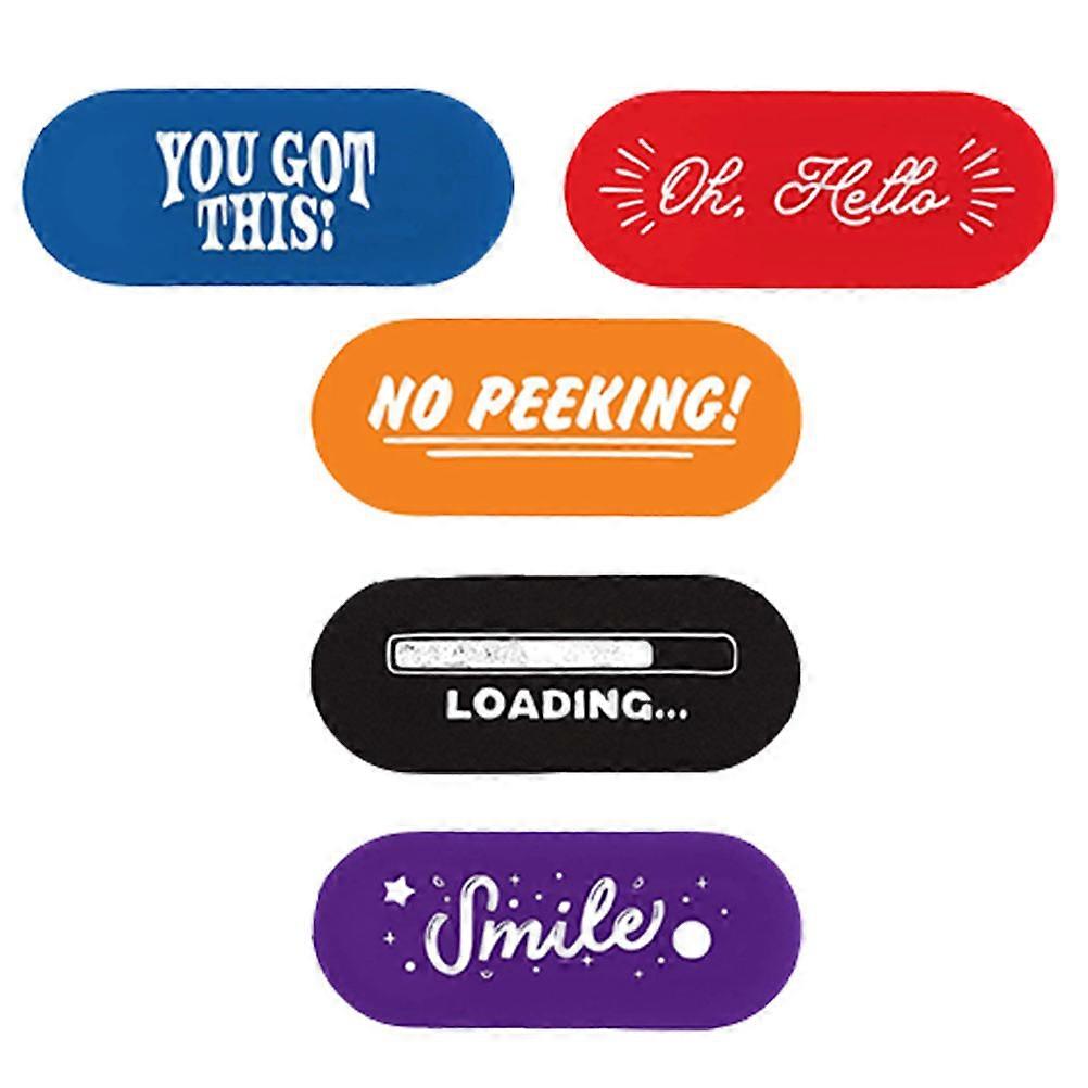 5PCS Webcam Covers for Laptop, Tablet & Phone Easy Adhesive Privacy Protection Shields Against Peeping Eyes