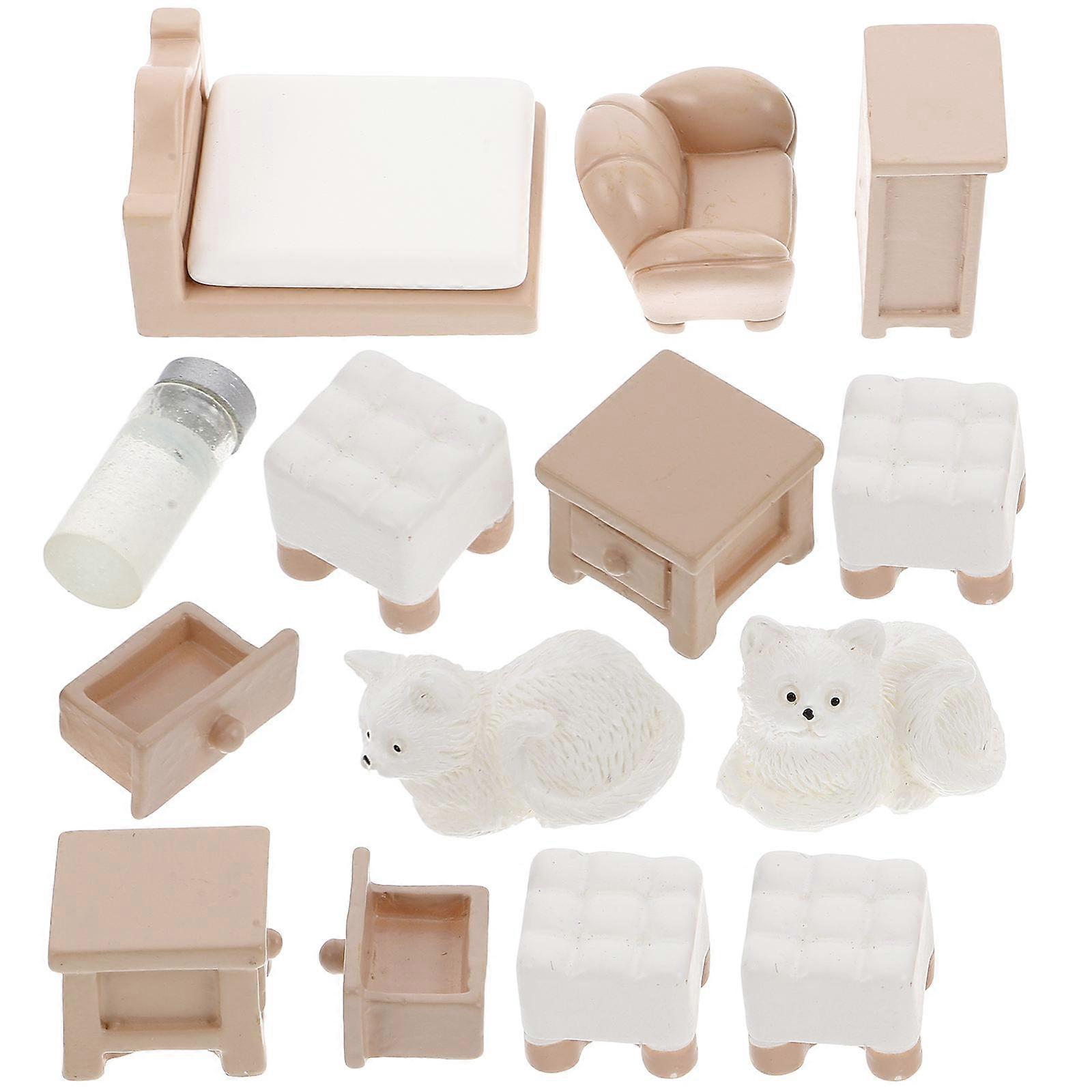 Compact Design Miniature Dollhouse Accessories For Kids Indoor Play With Small And Delicate Furniture 1 Set