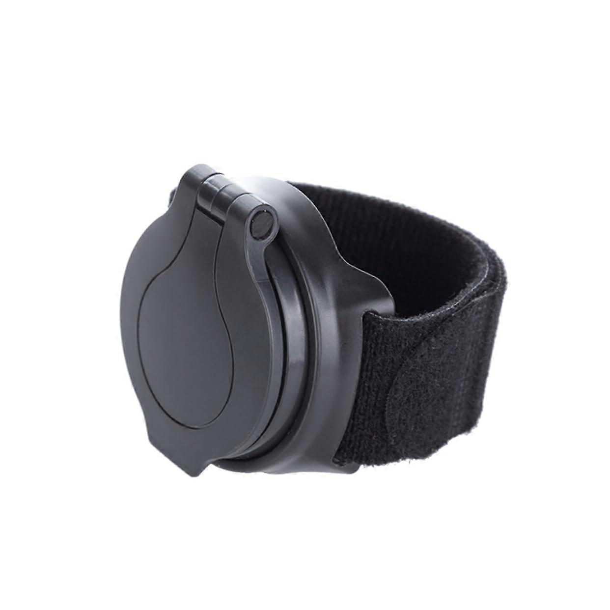 Bicycle rearview mirror with wristband, rotatable lightweight wideangle mirror, easy to adjust and sturdy for mountain bikes and bicycles, black.