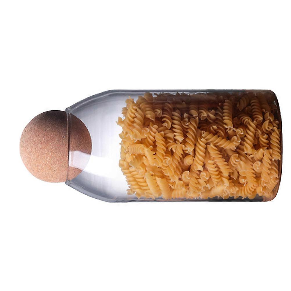Multi Storage Jar with Cork Sealing for Food Storage Keep Fresh and Organized 1200ML