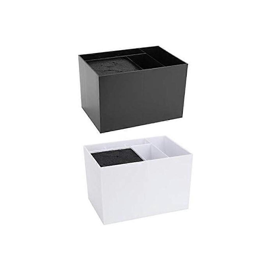 White ABS Hair Salon Tools Holder with 6 Compartments for Storage Strong and Durable Large Capacity