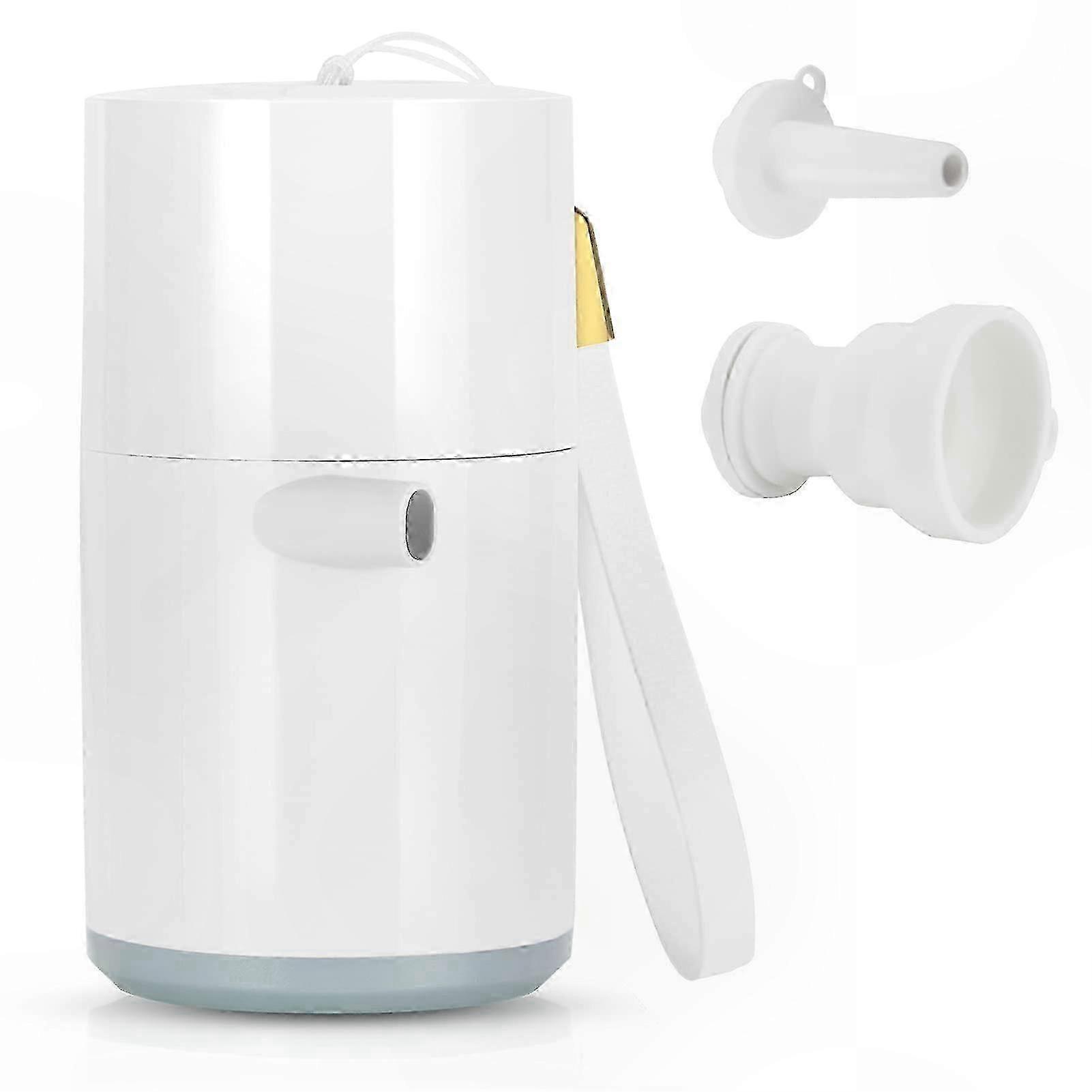 Compact Portable Air Pump with LED Light and 2 Nozzles for Inflating Beds, Pool Toys, and More
