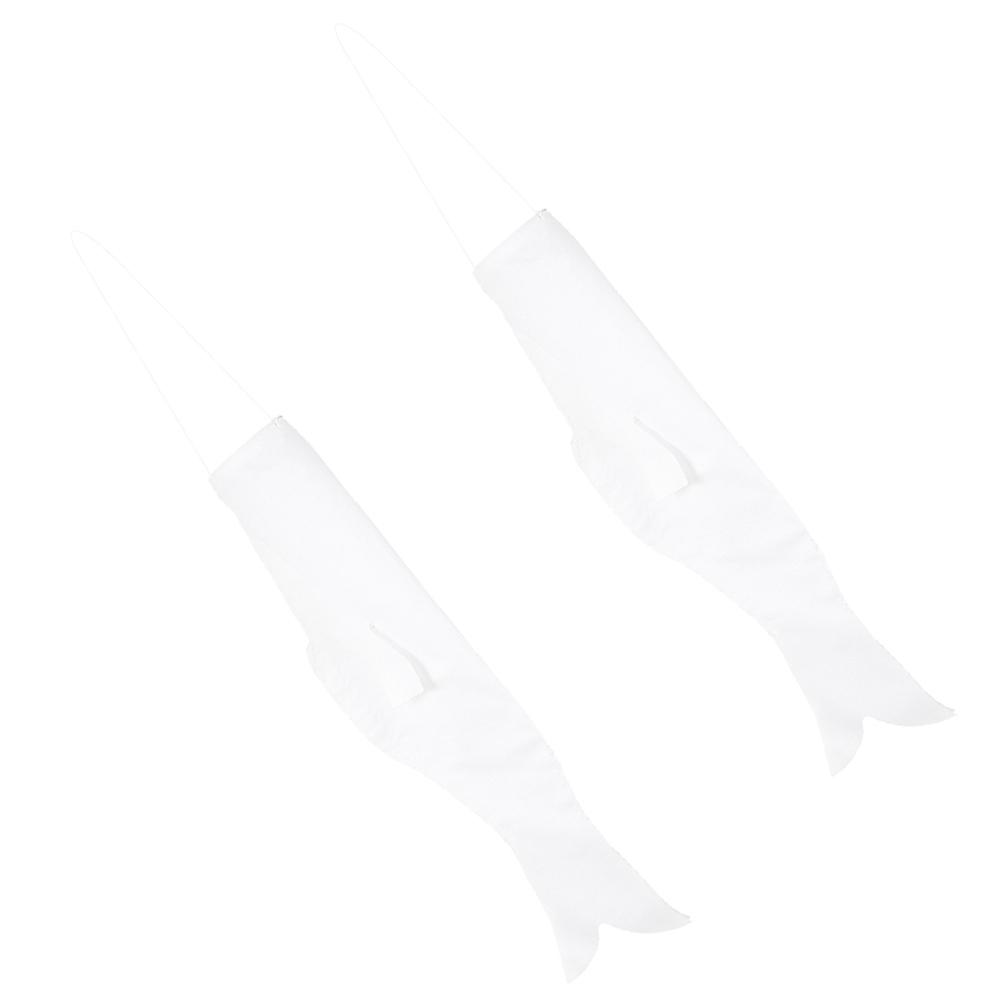 Fish Decor 2Pcs Carp Shape Hanging Windsock For Outdoor Settings Creative DIY Decoration With Blank Design