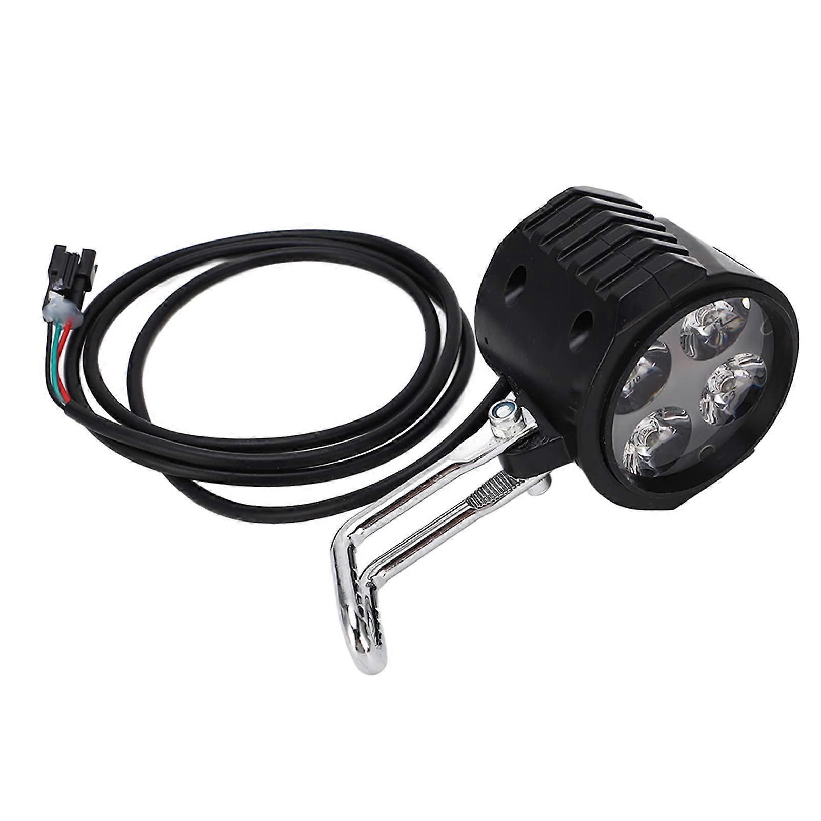 Electric Scooter Front Light 10-Inch, 2-In-1 Horn And Headlight For Enhanced Visibility, 12-72V Universal Fit