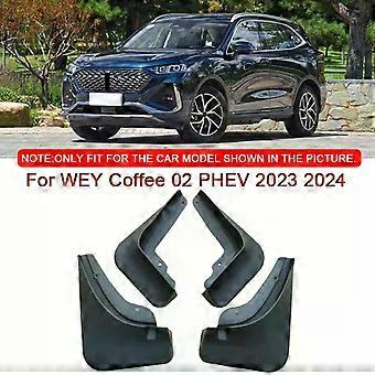 For WEY Coffee 02 PHEV 2023 2024 Car Styling ABS Car Mud Flaps Splash Guard Mudguards MudFlaps Front Rear Fender Auto Accessory-xj