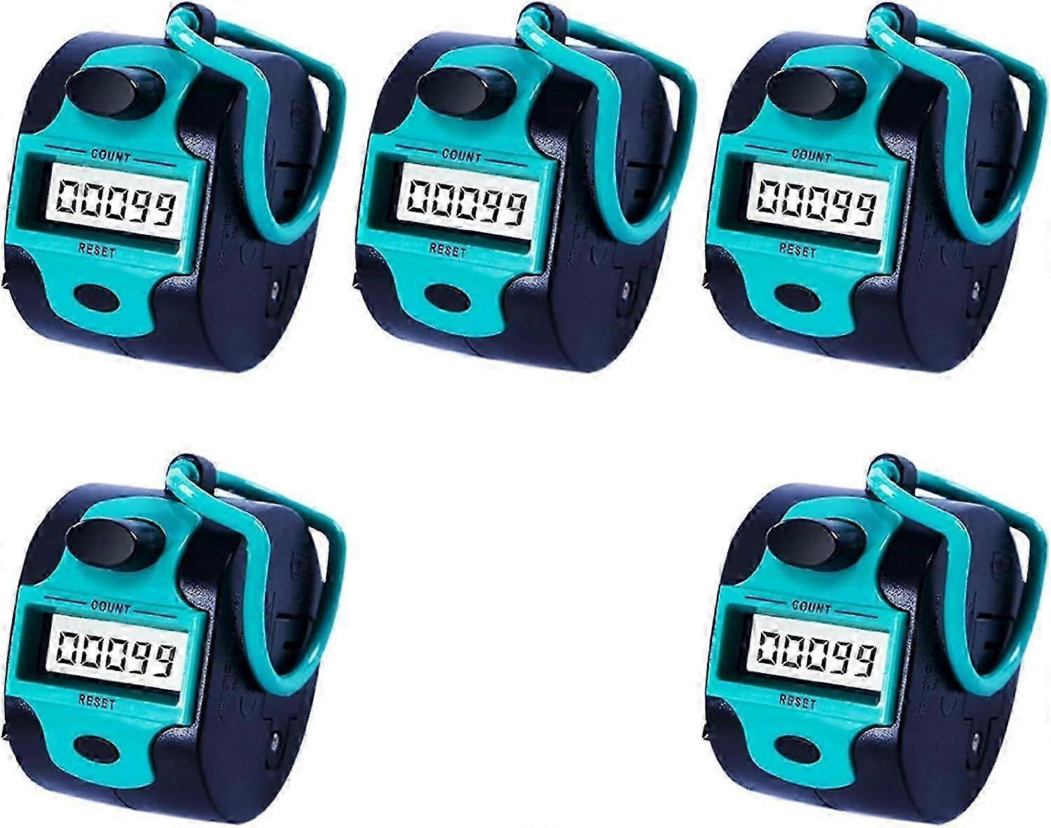 5X Counter Electronic Clicker Manual Digital Counter Finger Ring Mechanical Handheld Counter for Rowing Golf