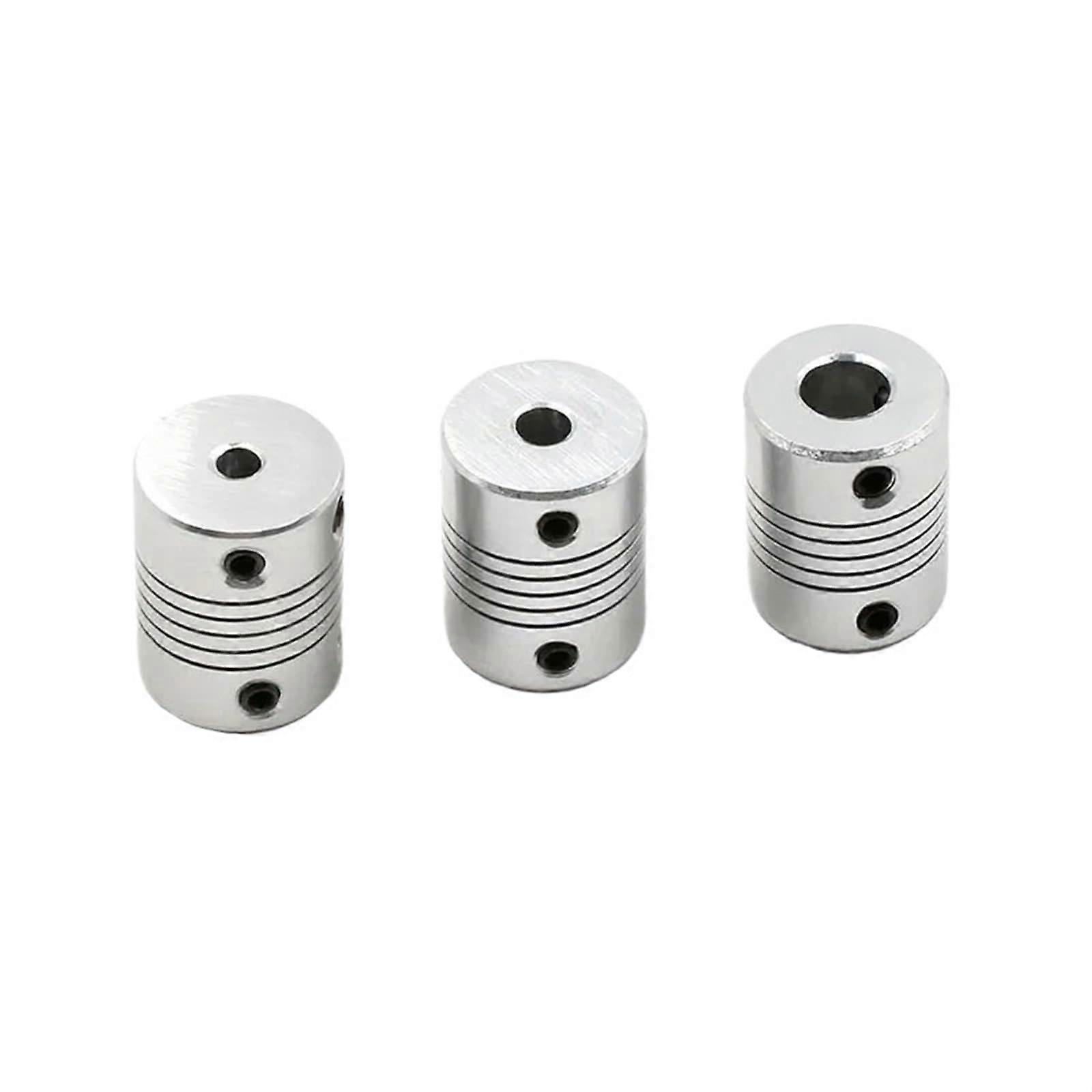 5 x 8 mm CNC Motor Shaft Coupling, Flexible Jaw Clamp, Outer 19 x 25 mm, Bore Options 3-10 mm, For 5-8 mm Shafts, 1 Piece