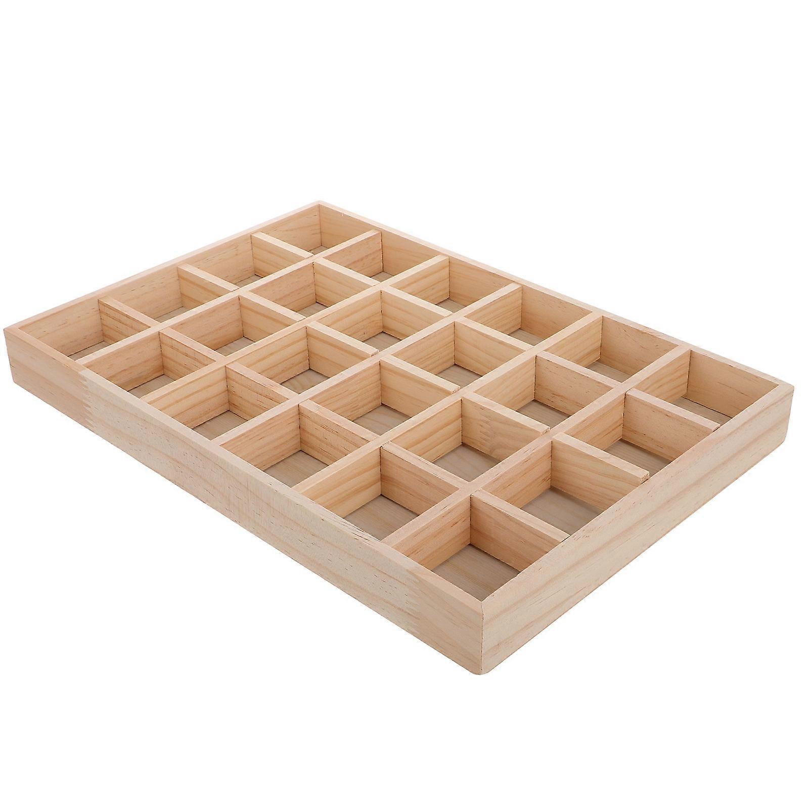 Jewelry Storage Tray with Organizer – 24 Grids for Earrings, Necklaces, Rings & Bracelets – Easy Sorting & Display Compartment