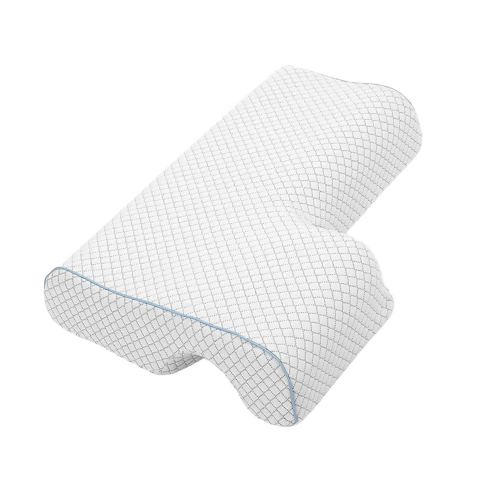 Ergonomic Memory Foam Pillow With Armhole For Side Sleepers - Skin-Friendly Cover, Neck And Shoulder Support
