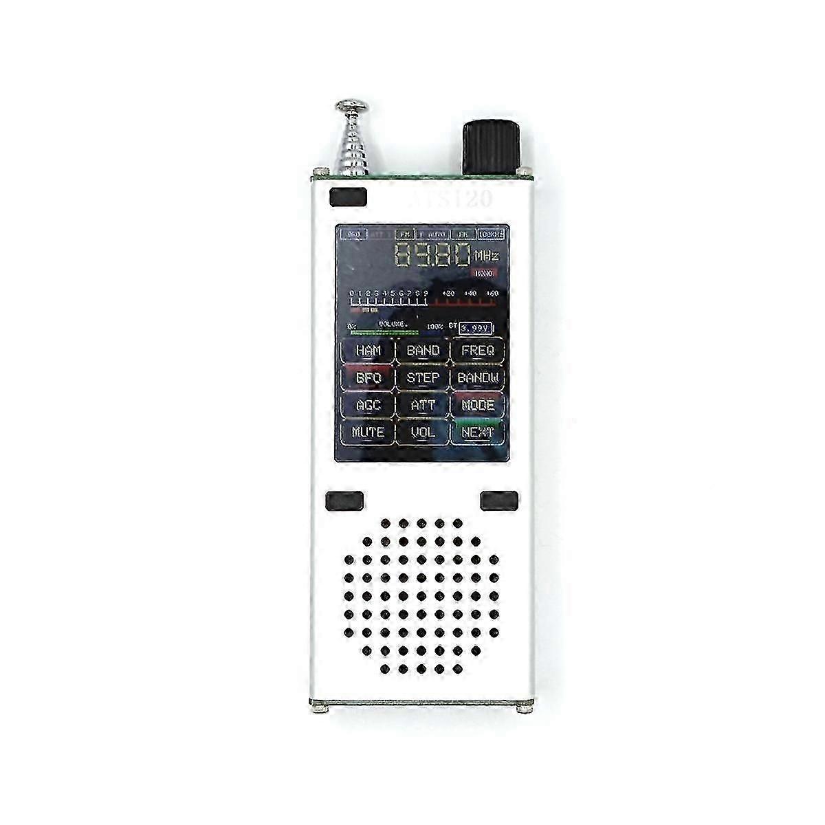 Portable Ats120 Si4732 Esp32 Bluetooth Ssb Fm Rds 64-108mhz Am Lsb Usb All Band Radio Receiver + 2.