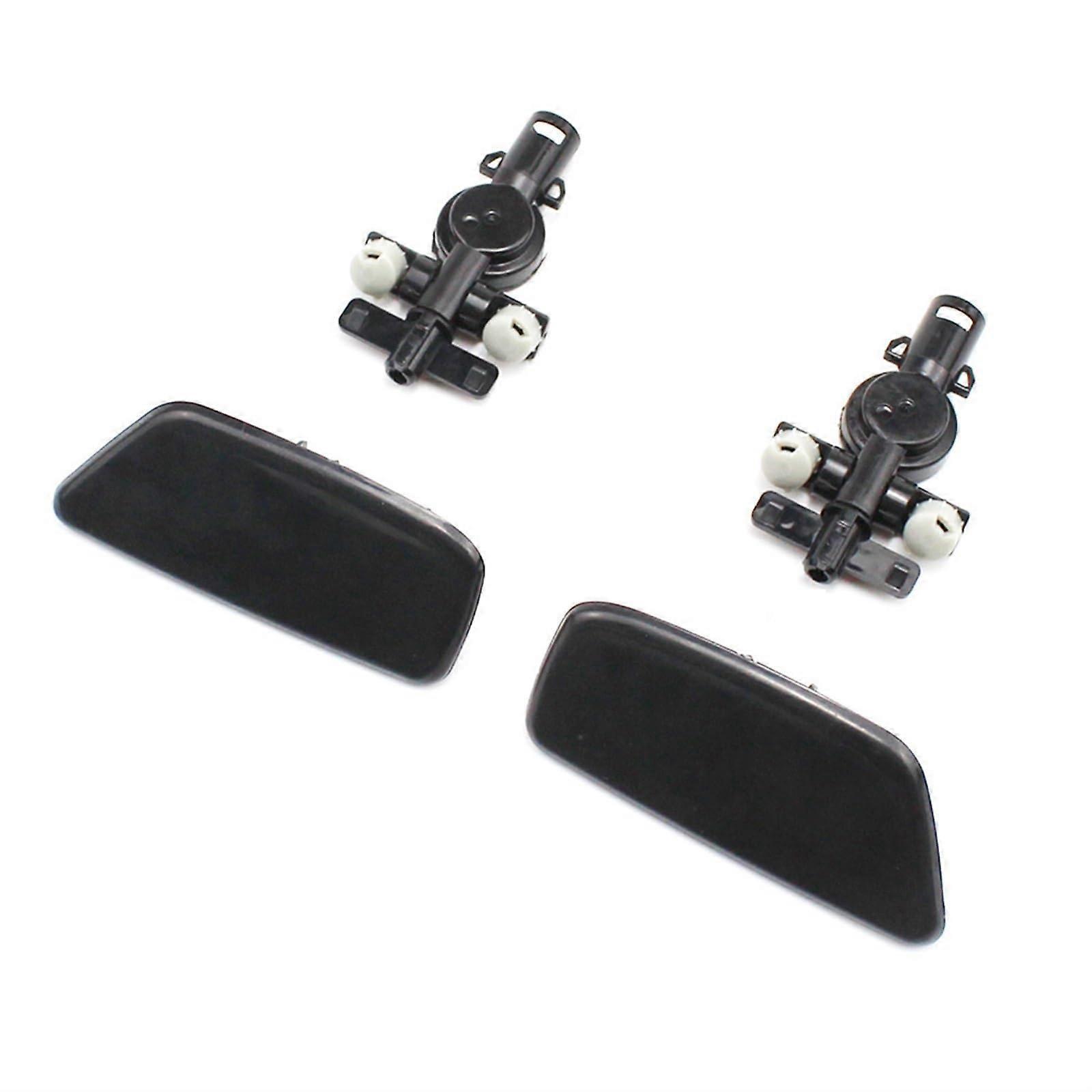 Subaru Forester 2009–2012 Front Bumper Headlight Washer Nozzle Cover with Bracket, Scheinwerfer-Waschdüsenkappe (Pair)
