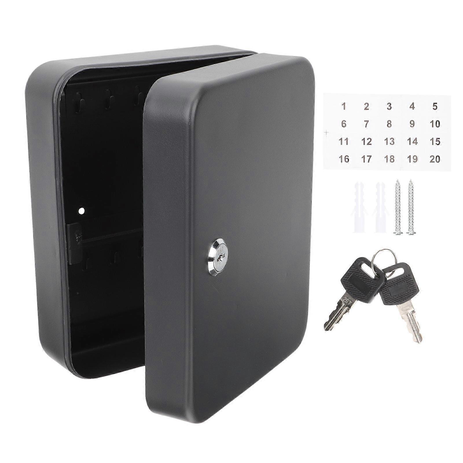 Wall Mounted Secure Key Storage Box with Lock – Key Organizer Cabinet for Homes, Schools, Offices – Easy to Use Key Management Solution